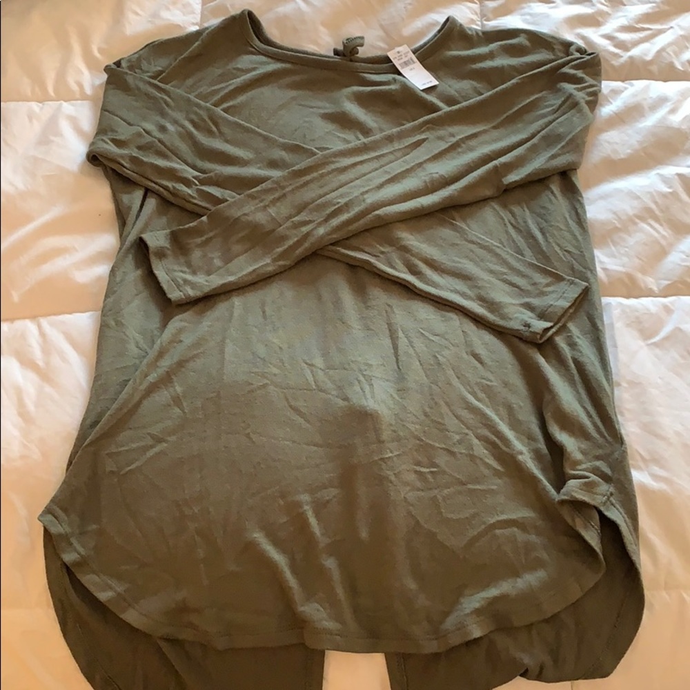 Aerie long sleeve open back